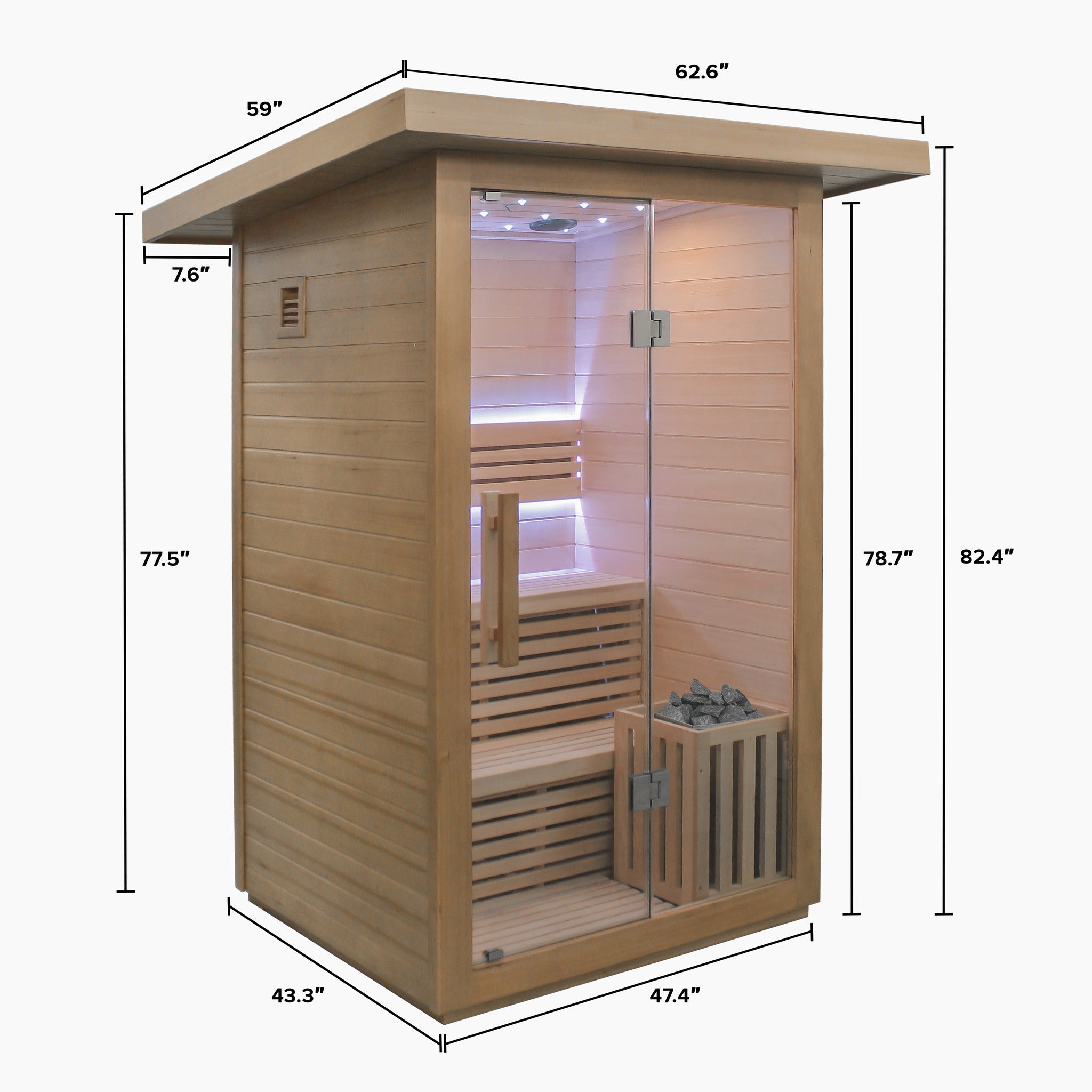 Revive Plunge 2 Person Traditional Sauna