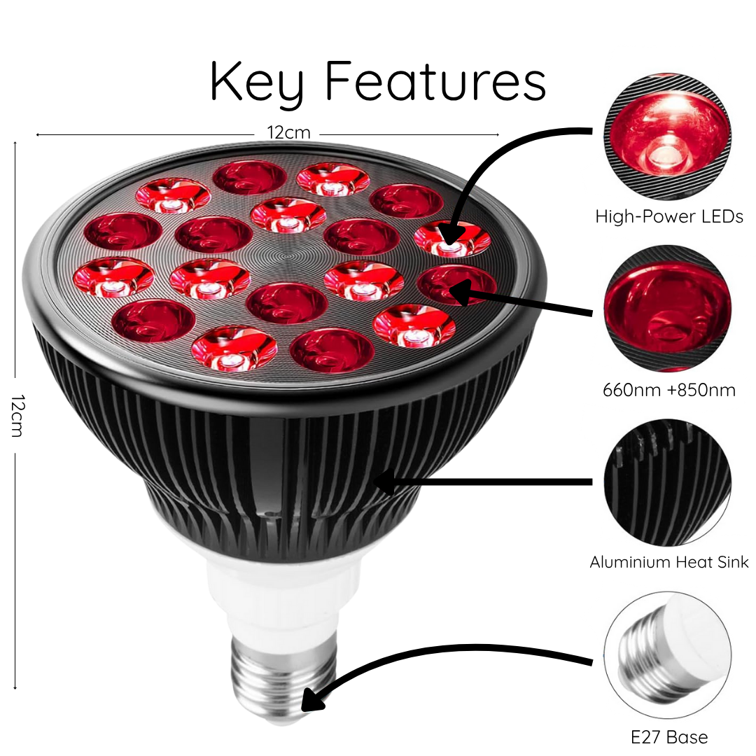 HeroSpotlight™ Portable Red Light Therapy Lamp & Stand