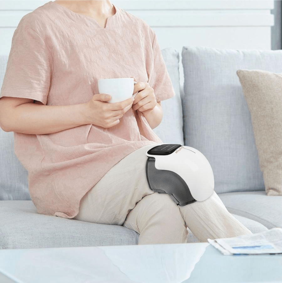 Bella2bello Electric Heated Vibrating Knee Massager with Red Light Therapy